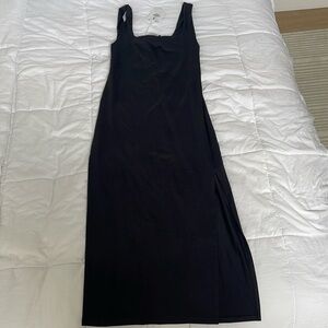 Bershka black midi dress